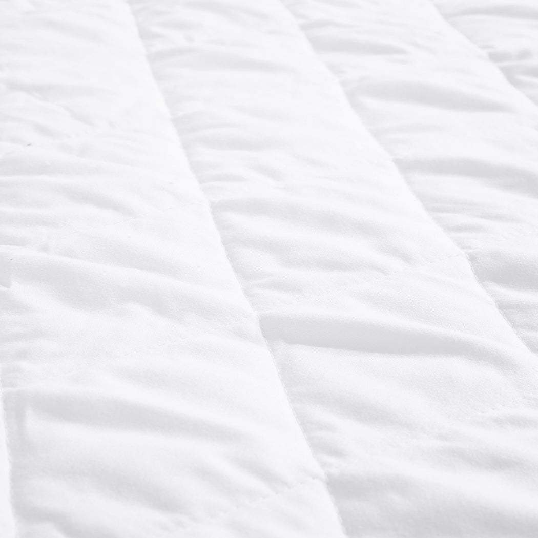 Double Mattress Protector Fully Fitted Waterproof Microfiber