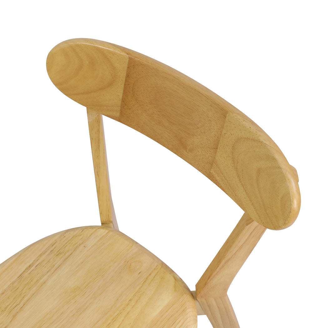 Luxury 2x Dining Chairs Wooden Kitchen Chair  Soft Cushion Classic | Wooden finish