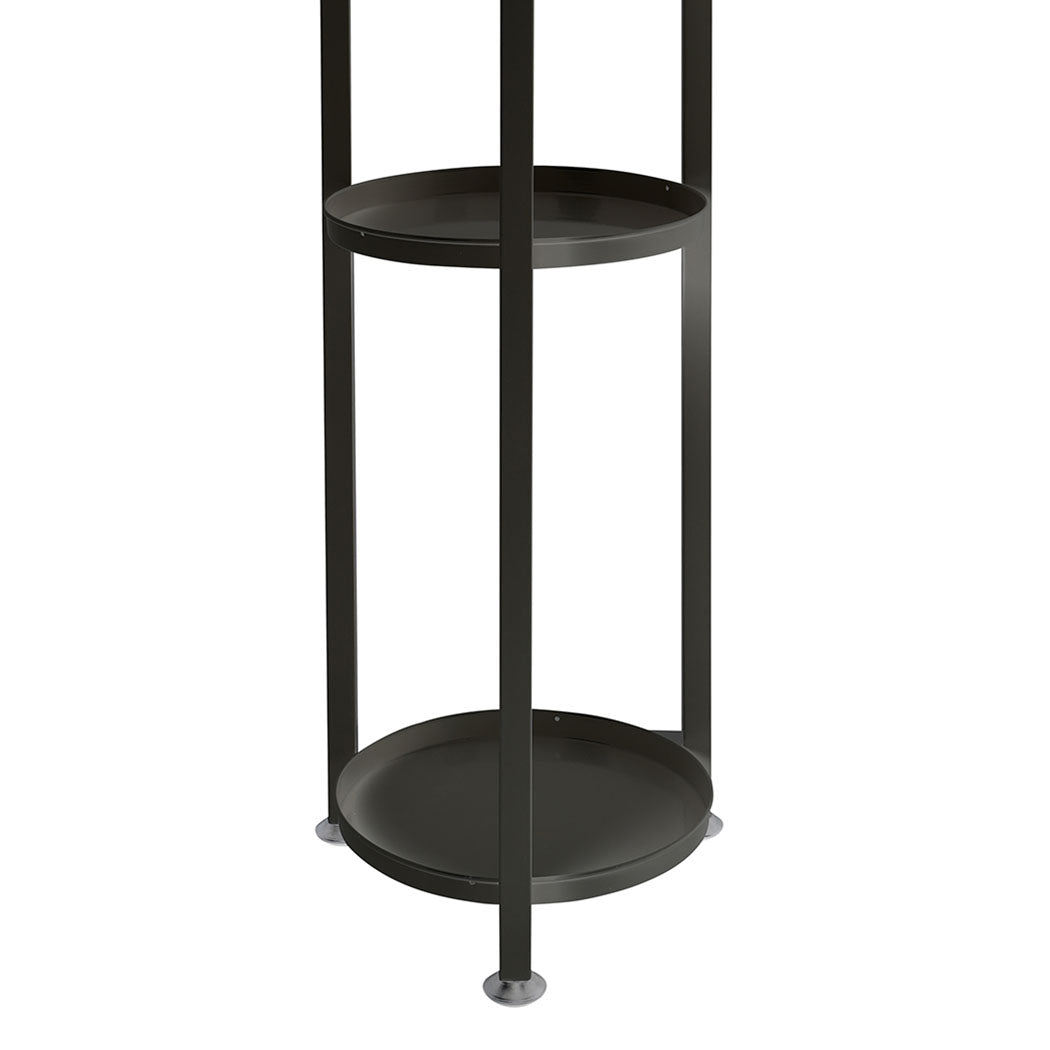 Large Plant Stand Indoor Outdoor Black Metal Flower Pot Display Rack
