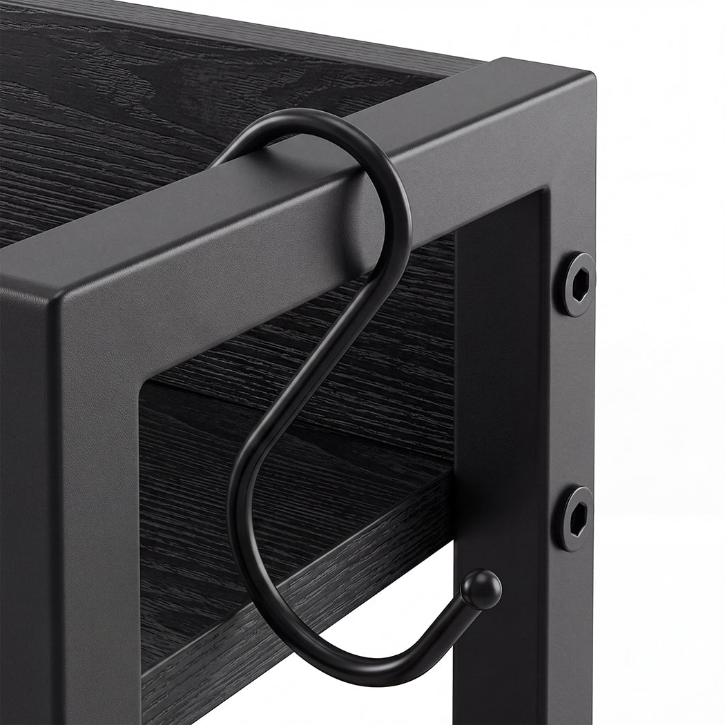 Bedside Table With Charging Station 41x30x115cm