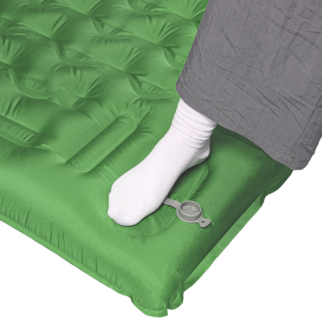 Camping Double Mattress Self Inflating 195x132x12cm