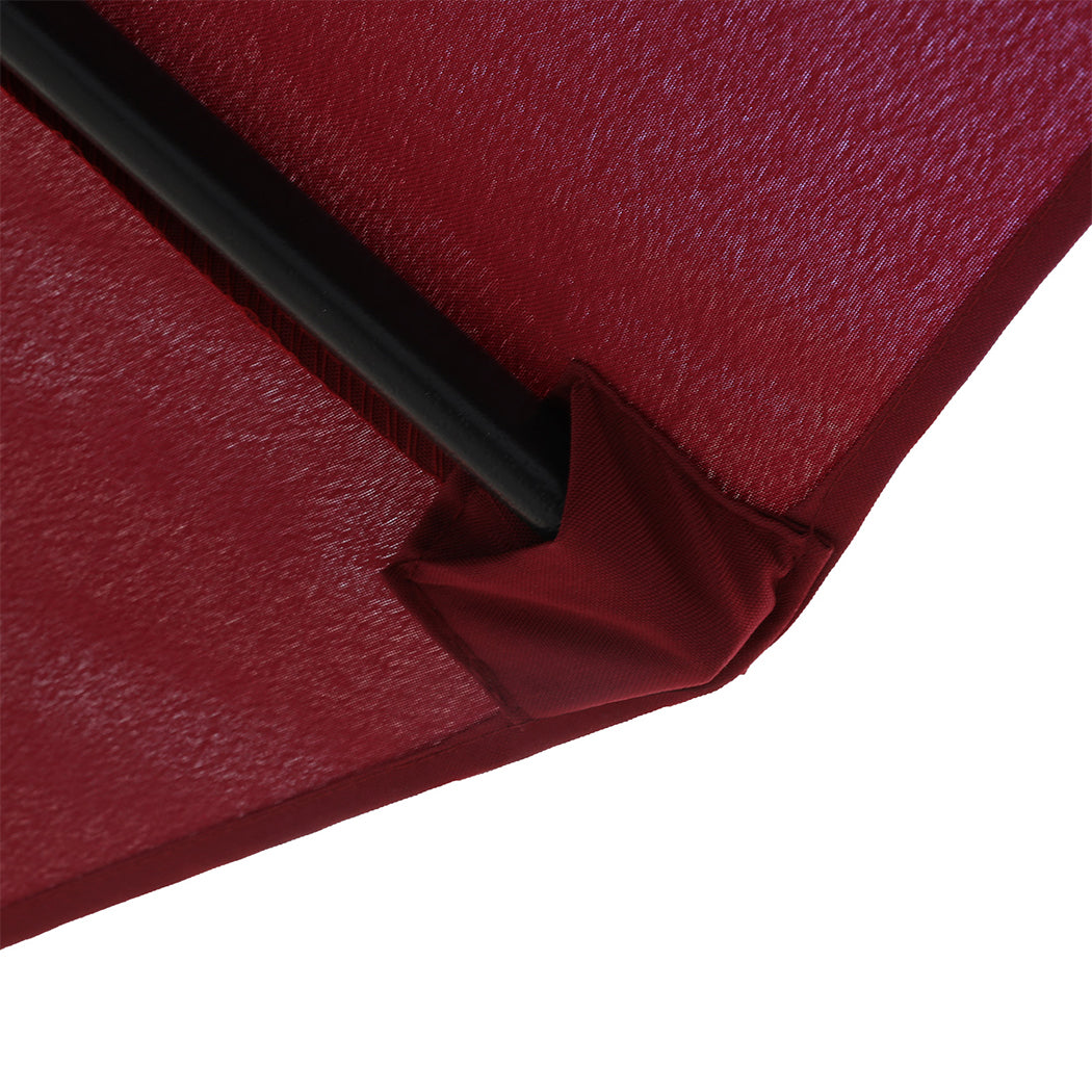 Large Red Parasol Umbrella 200x380x233cm