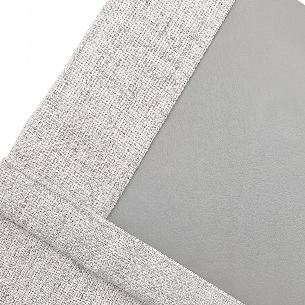 Blackout Curtains Thermal Linen Look 2 Panels | Simpledeals