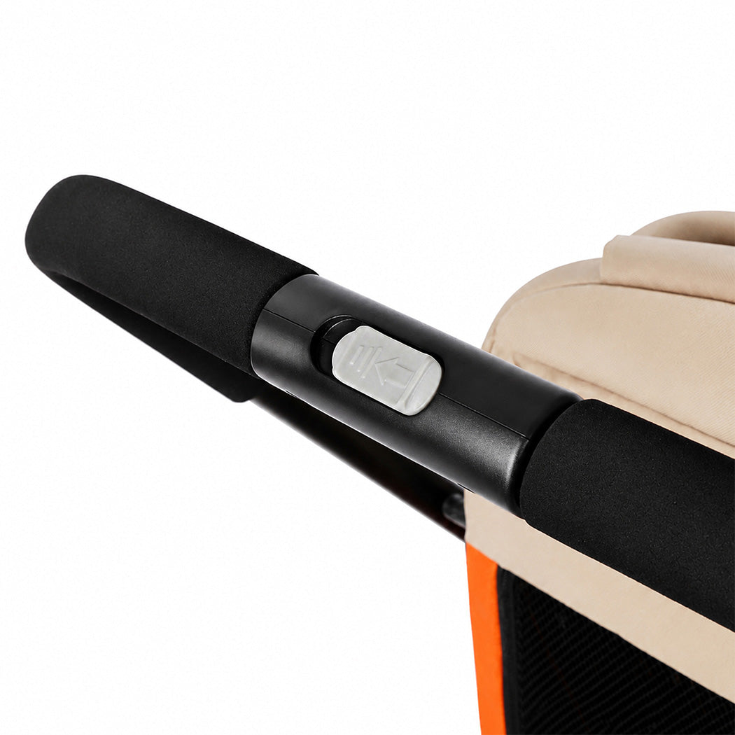 Pet Stroller Orange Foldable 16x26cm