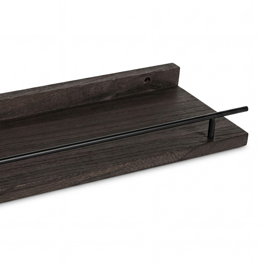 Floating Wall Shelves Set 3 Paulownia Wood | Simpledeals