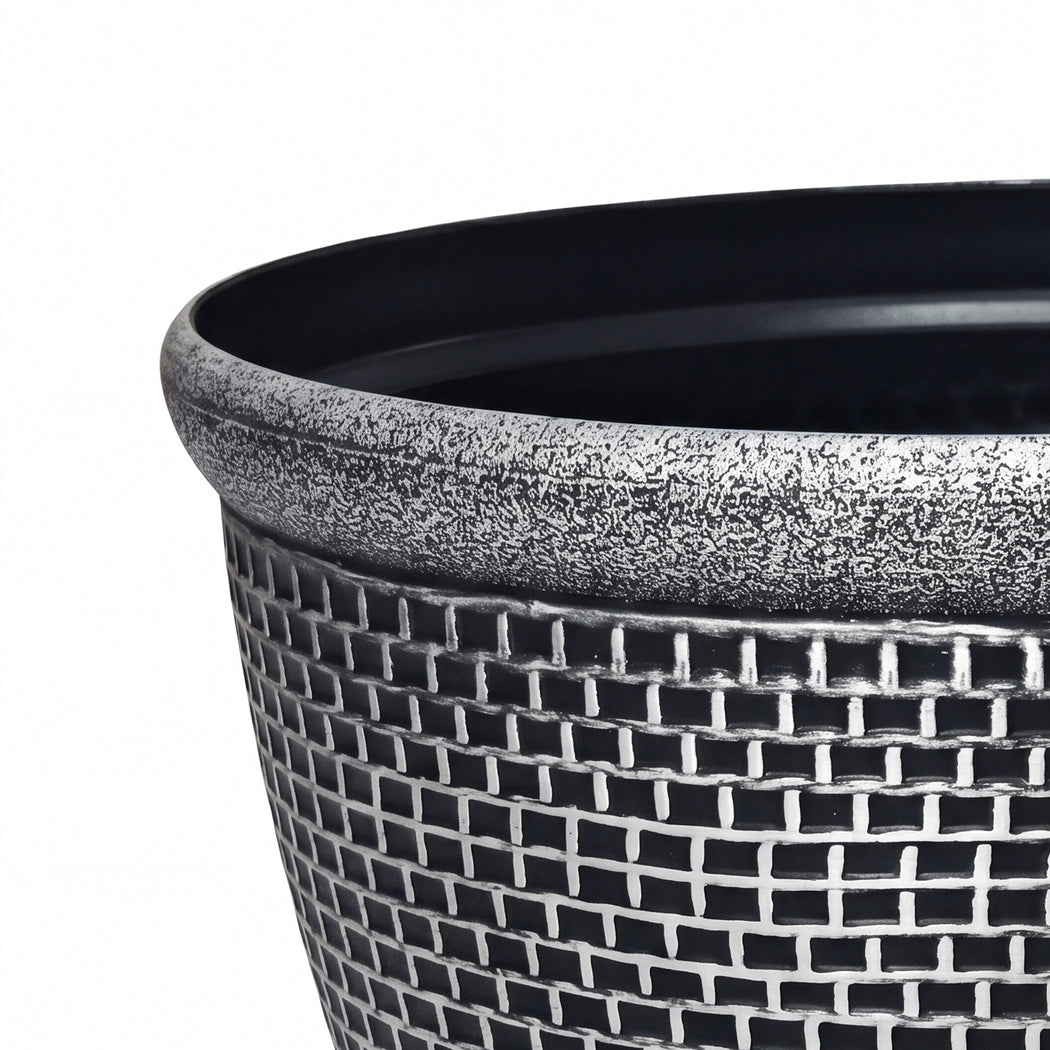 Outdoor Plant Pots 30cm Plastic Planters 2pk | Simpledeals