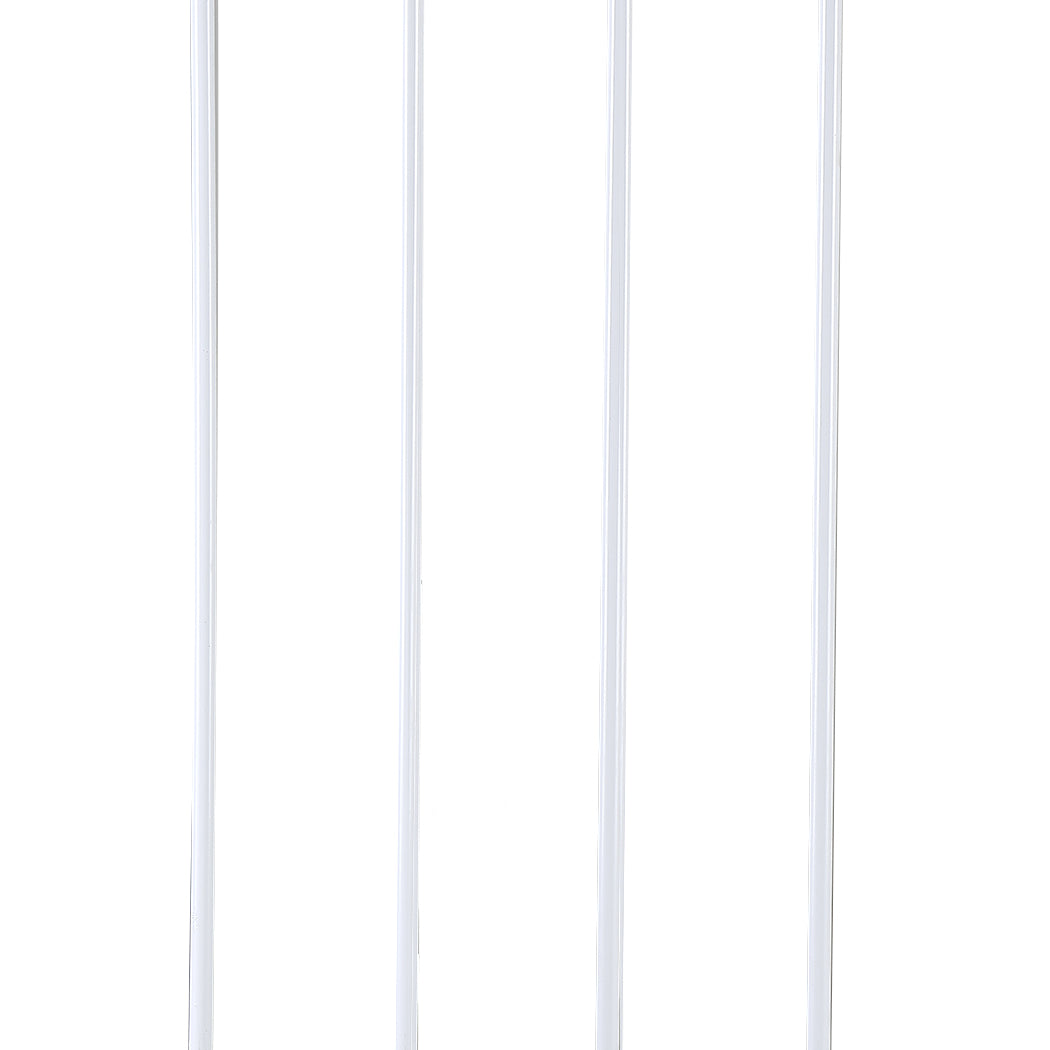 Baby Kids Pet Safety Security Gate Stair Barrier Doors Extension Panels Black and White