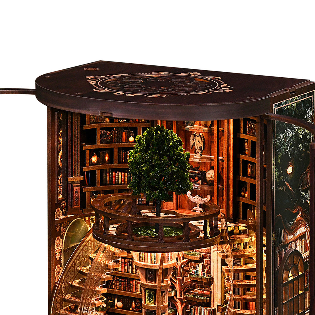 Miniature Library Kit Walnut 16x14x21cm