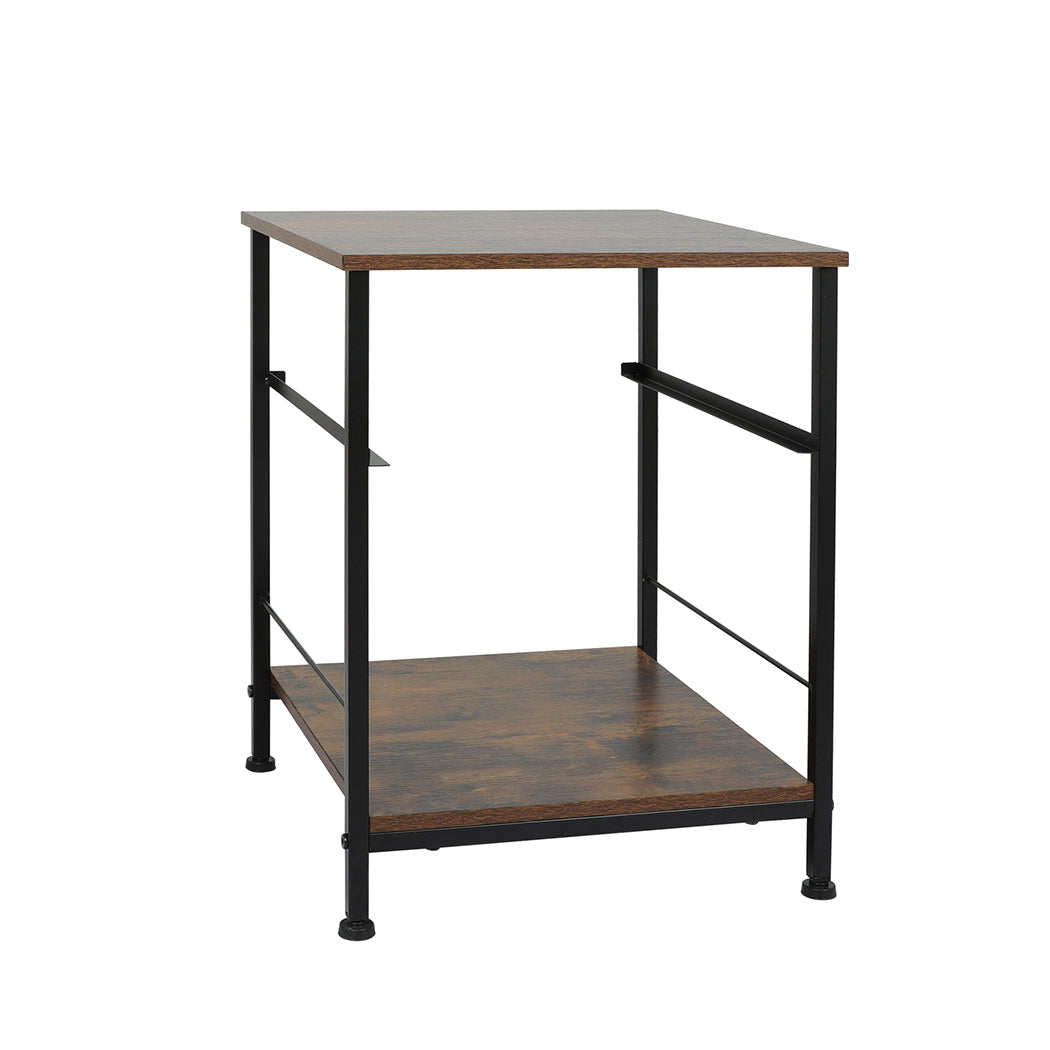 Modern Bedside Table with Storage Drawer Compact End Table Nightstand