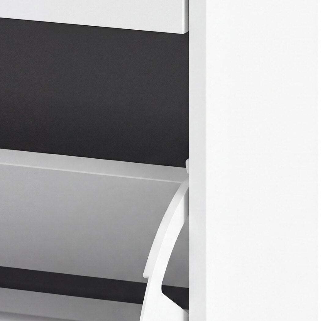 Flip Drawer Shoe Cabinet 4 Drawer Tall Slim | Simpledeals