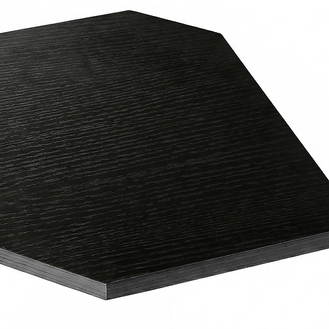 Corner Wall Shelves 2pc Floating Storage Black | Simpledeals