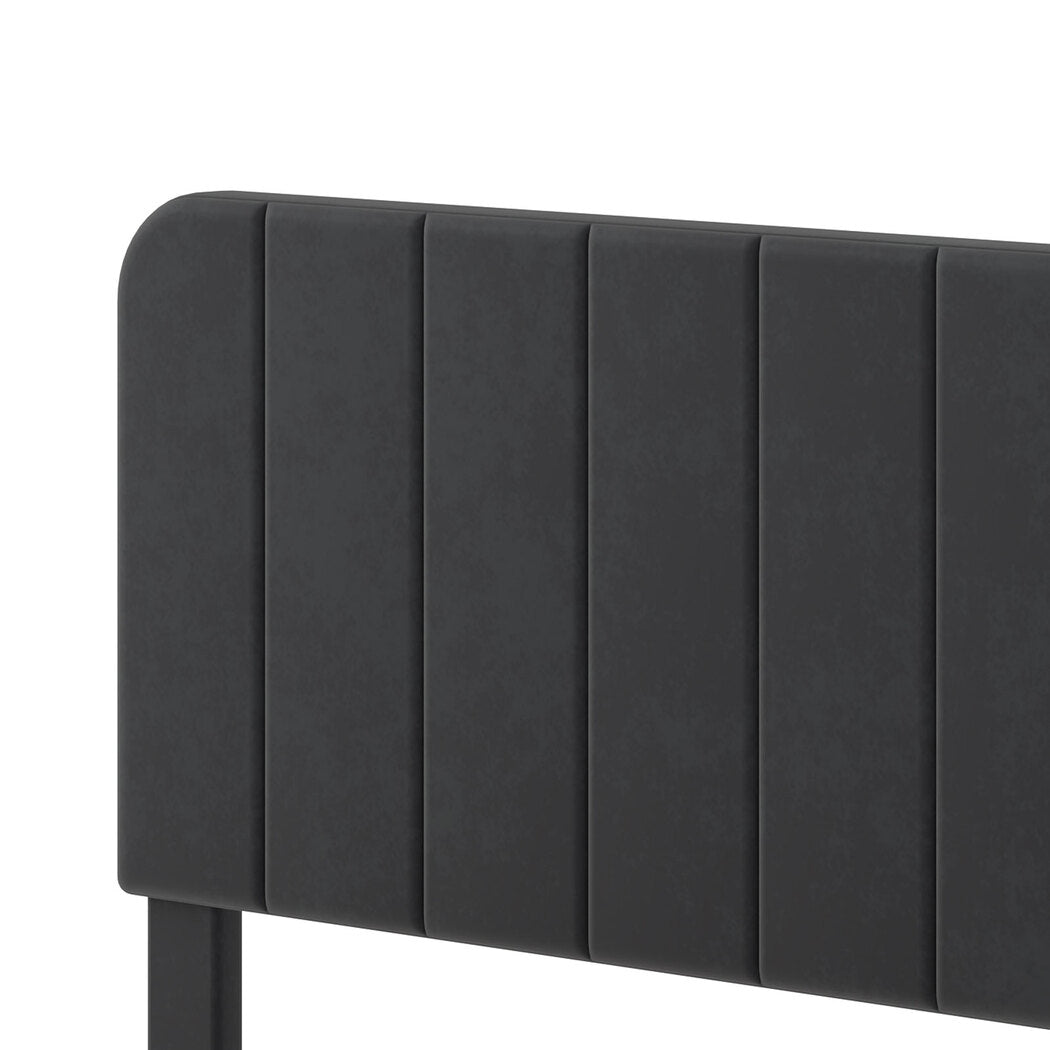 Double Bed Frame Adjustable Headboard 190x139.5x113cm