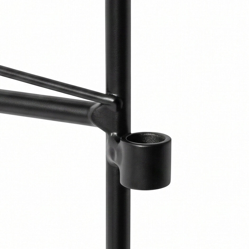 Garden Fence Panel Steel Black 55x0.55x40cm