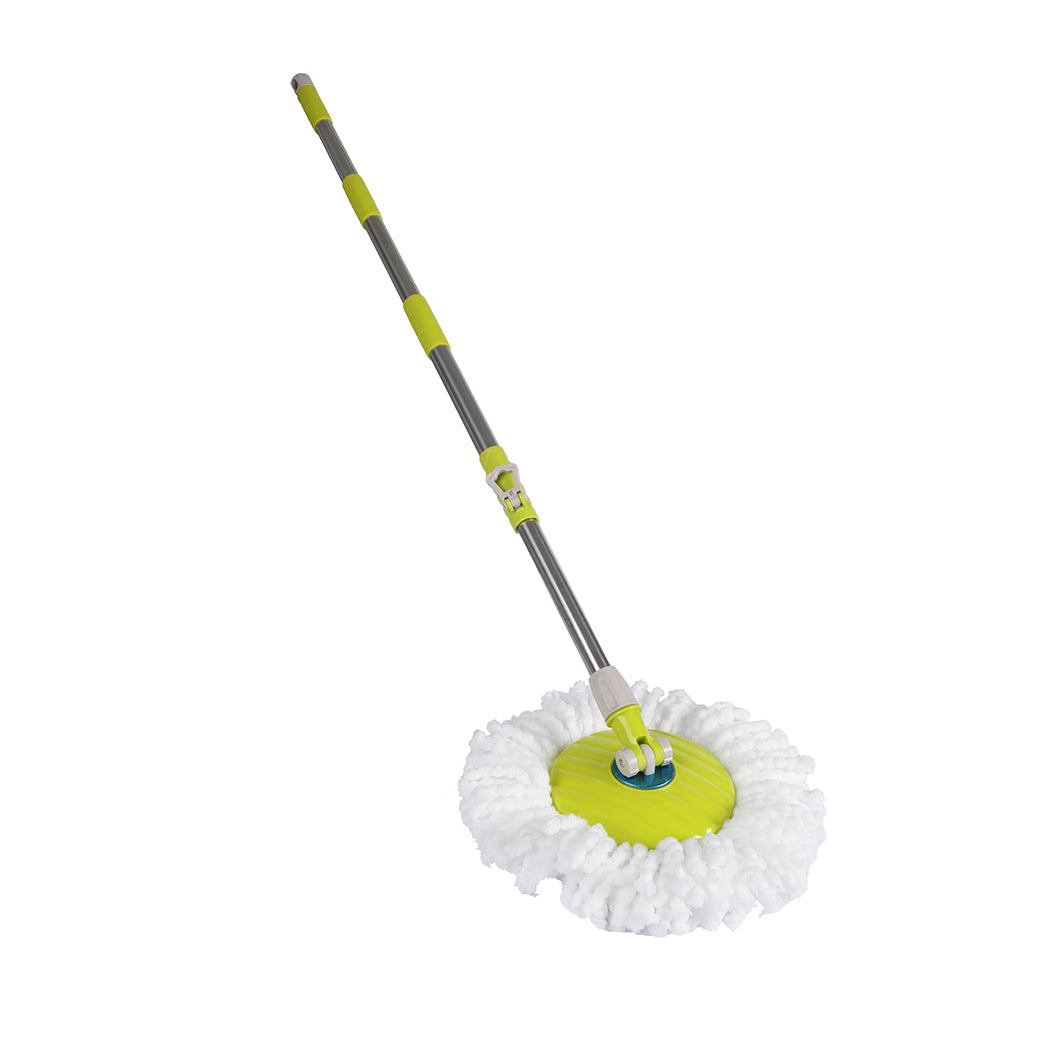 Green colour - Cleanflo Spin Mop Bucket Set 360 Spinning Green