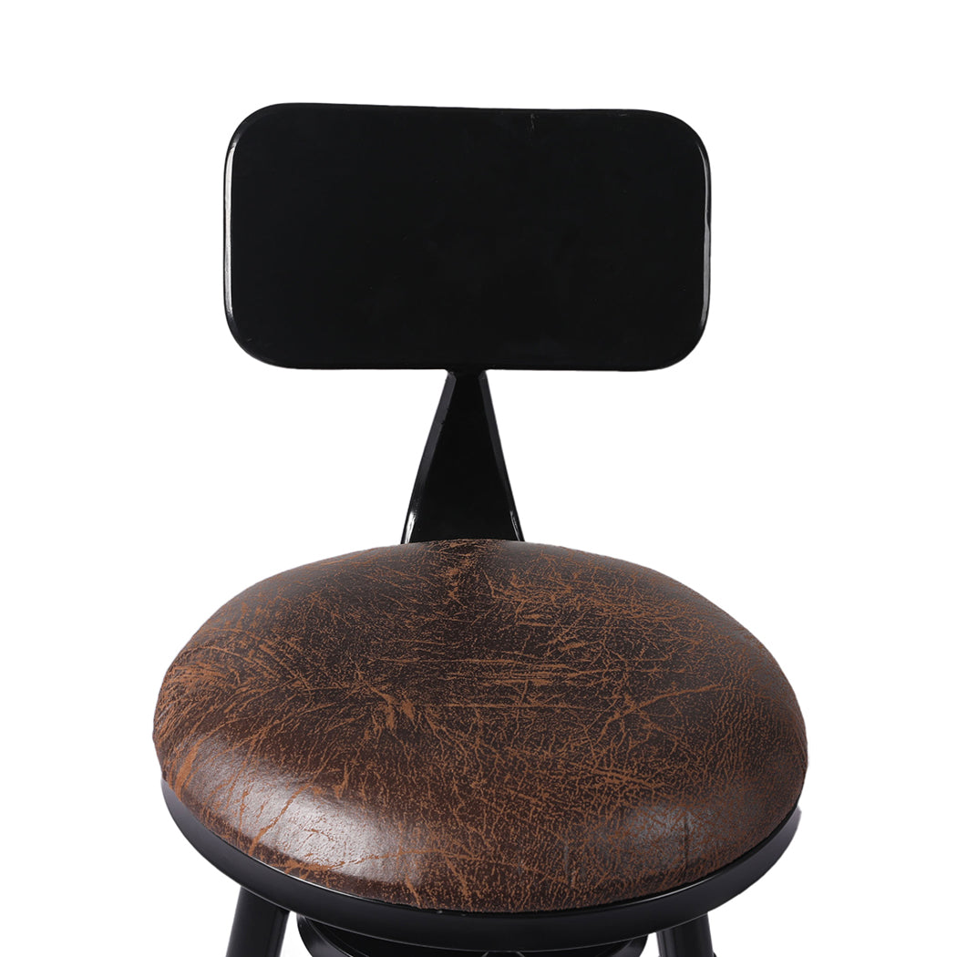 Wooden finish - Elegant 4pcs Bar Stool Kitchen Wooden  Comfortable Design Classic