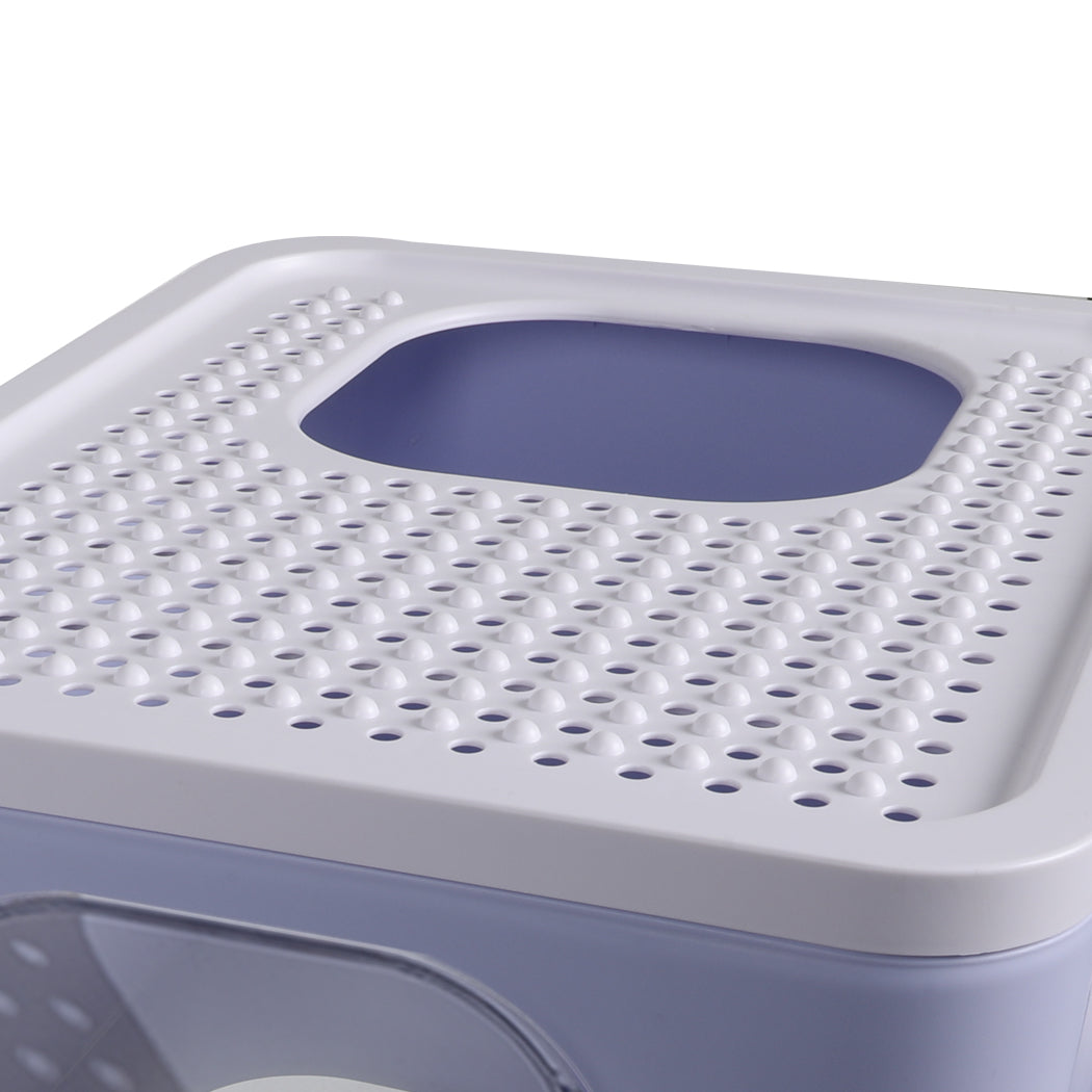 Purple colour - Cat Litter Box Fully Enclosed Toilet Purple