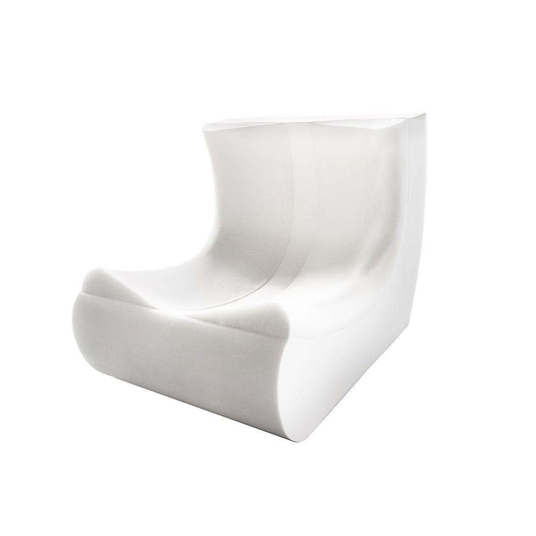Wood finish - Elegant Floor Chair Caterpillar Sofa Grey  Wood Finish Classic