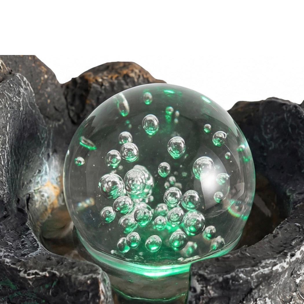 Tabletop Water Fountain LED Light 3 Flow Levels | Simpledeal