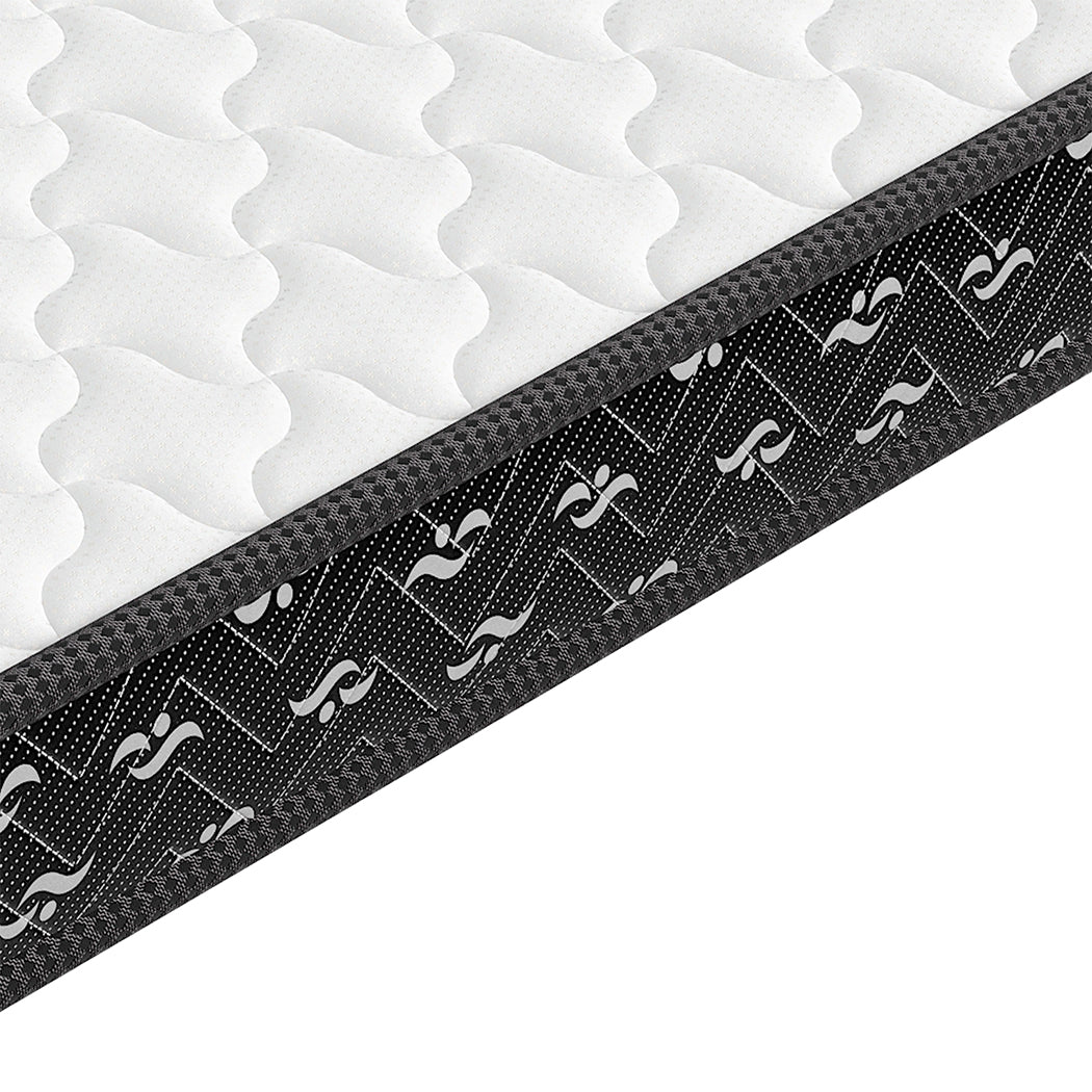 Stylish Spring Mattress Bed Pocket Tight King Single  Wood Finish