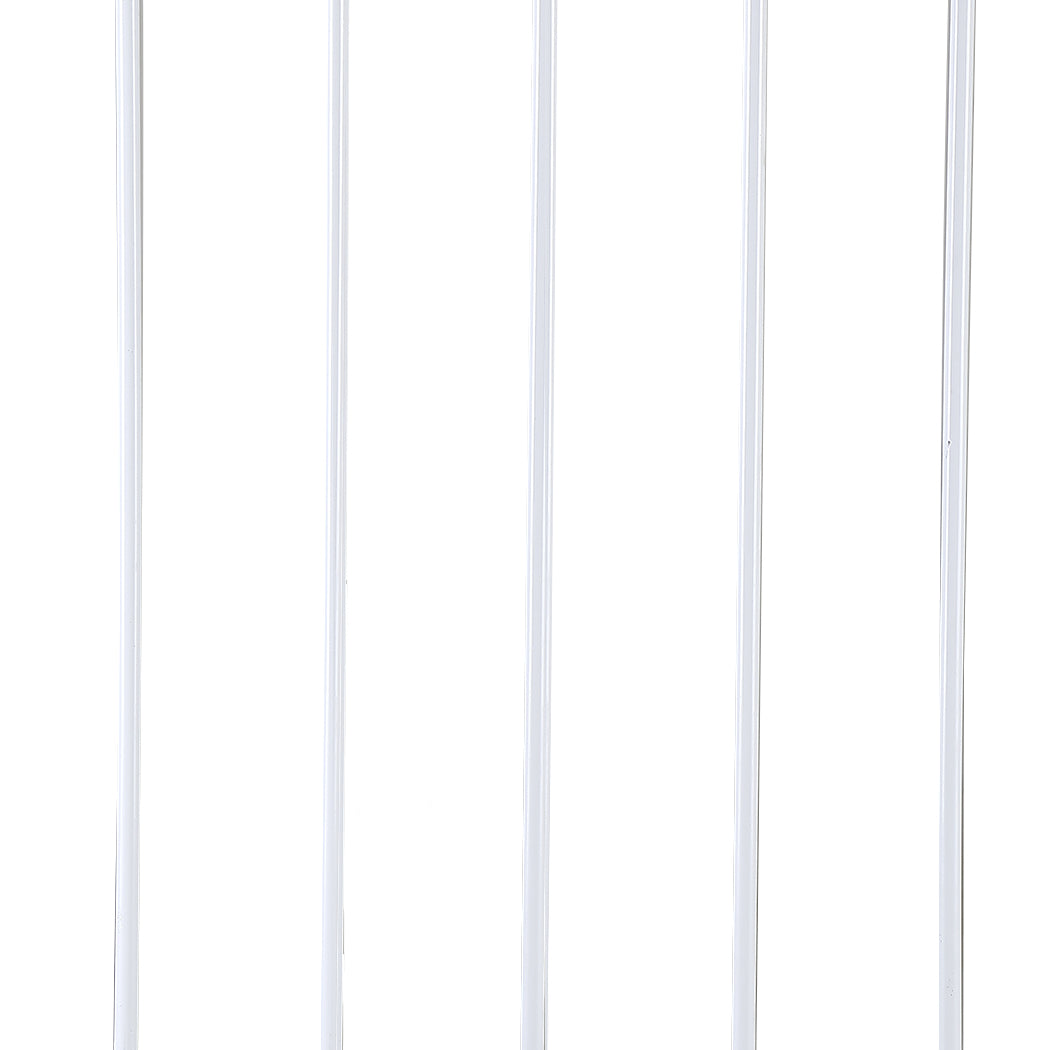 Baby Kids Pet Safety Security Gate Stair Barrier Doors Extension Panels Black and White