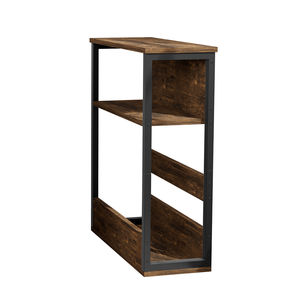 3 Tier Metal Coffee Table Black 19x47x61cm
