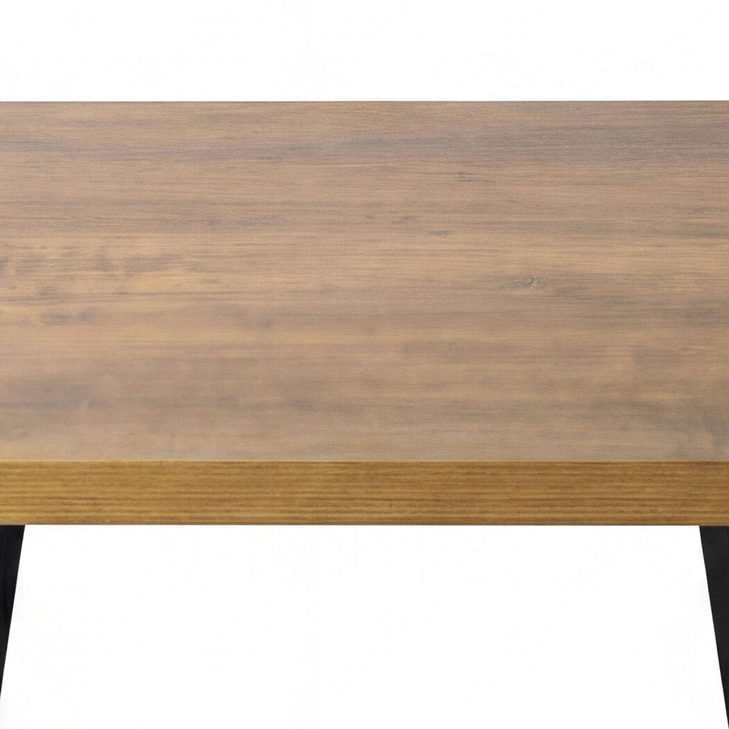 Square Dining Table Walnut Finish 80x80cm
