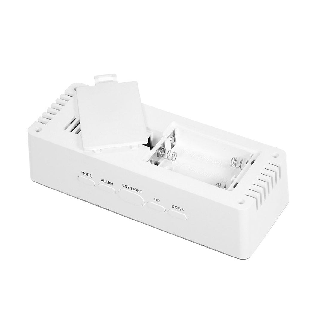Silver colour - Alarm Clock Digital Led Mirror Desk Silver