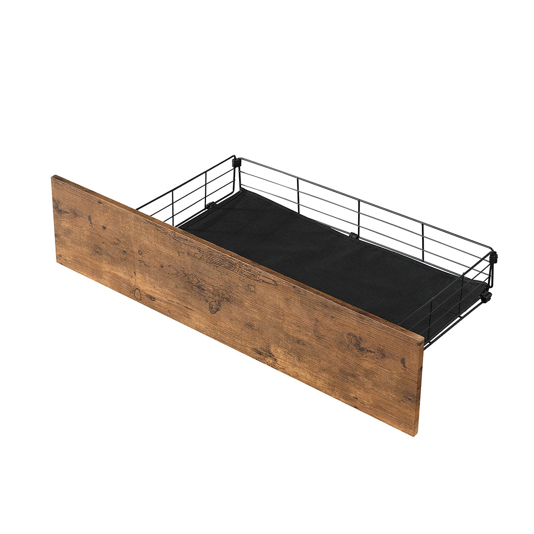 Queen Bed Frame With Soft Storage Drawers And USB Charging Headboard