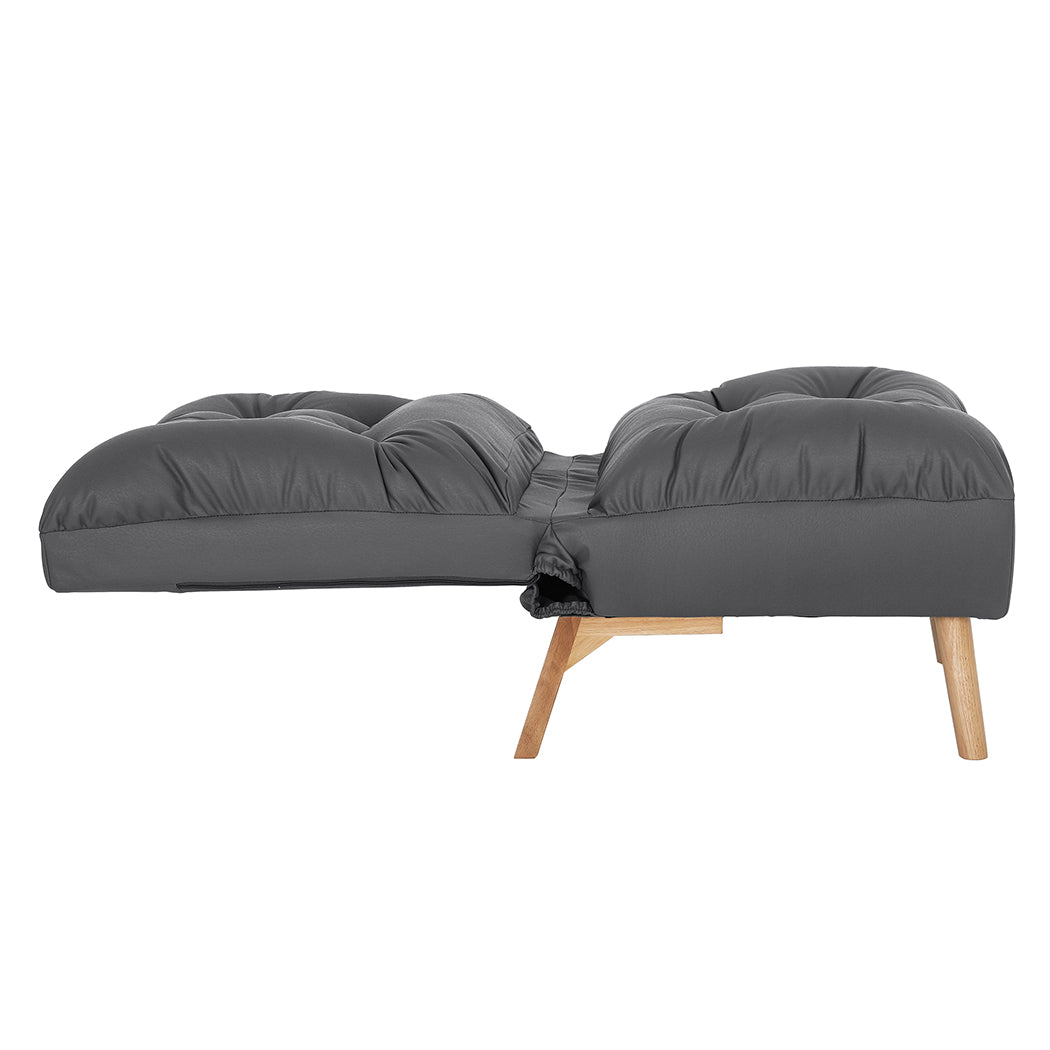 Premium Accent Chair Sofa Recliner Adjustable Grey  Space-Saving | Grey colour