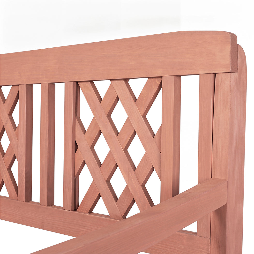 Garden Bench 3 Seater Wooden 143x61x88cm