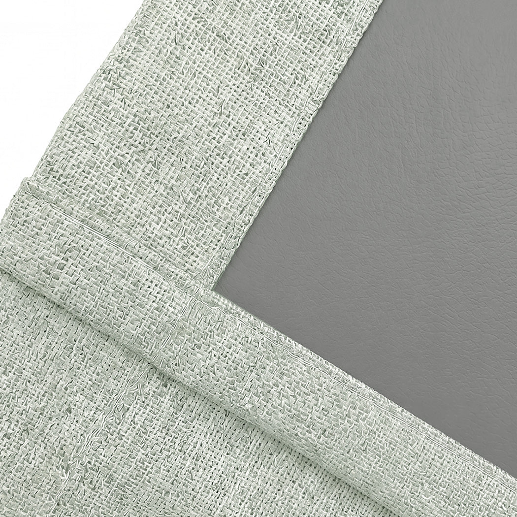 Blackout Curtains Thermal Linen Look 2 Panels | Simpledeals