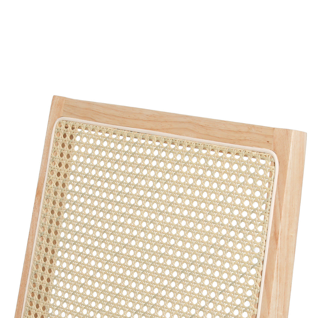 Premium 6XCane Dining Chair Rattan Armless Seat  Easy Assembly