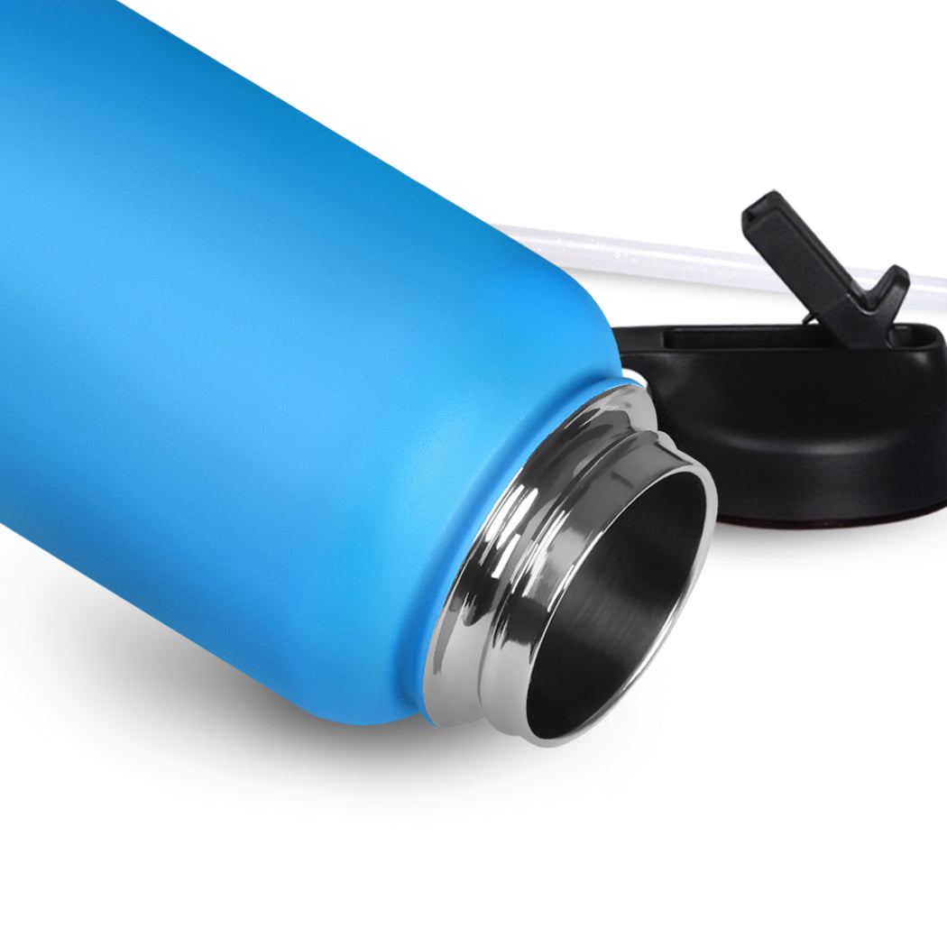 Stainless Steel Water Bottle Vacuum Insulated Thermos Double Wall with Straw