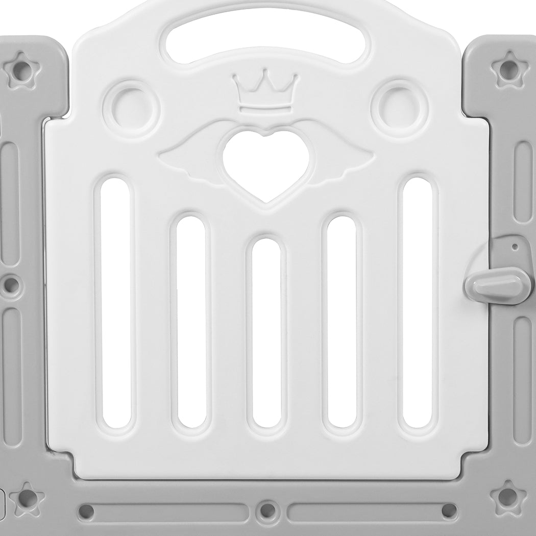Kids Playpen Ensure Baby Safety with Toddler Fence Grey