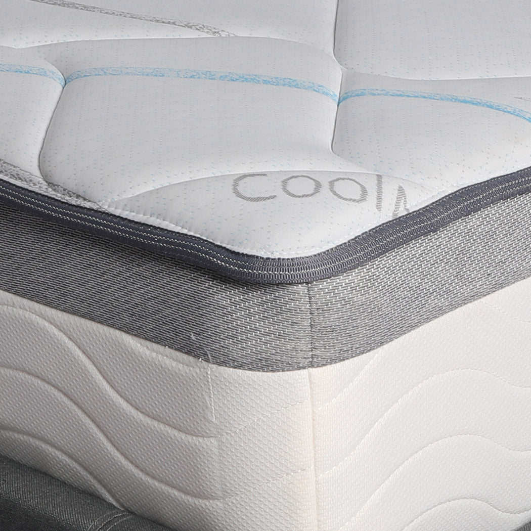 Single 25cm Elegant Spring Mattress Bed Pocket Tight Medium firm 6.0 Durable Frame