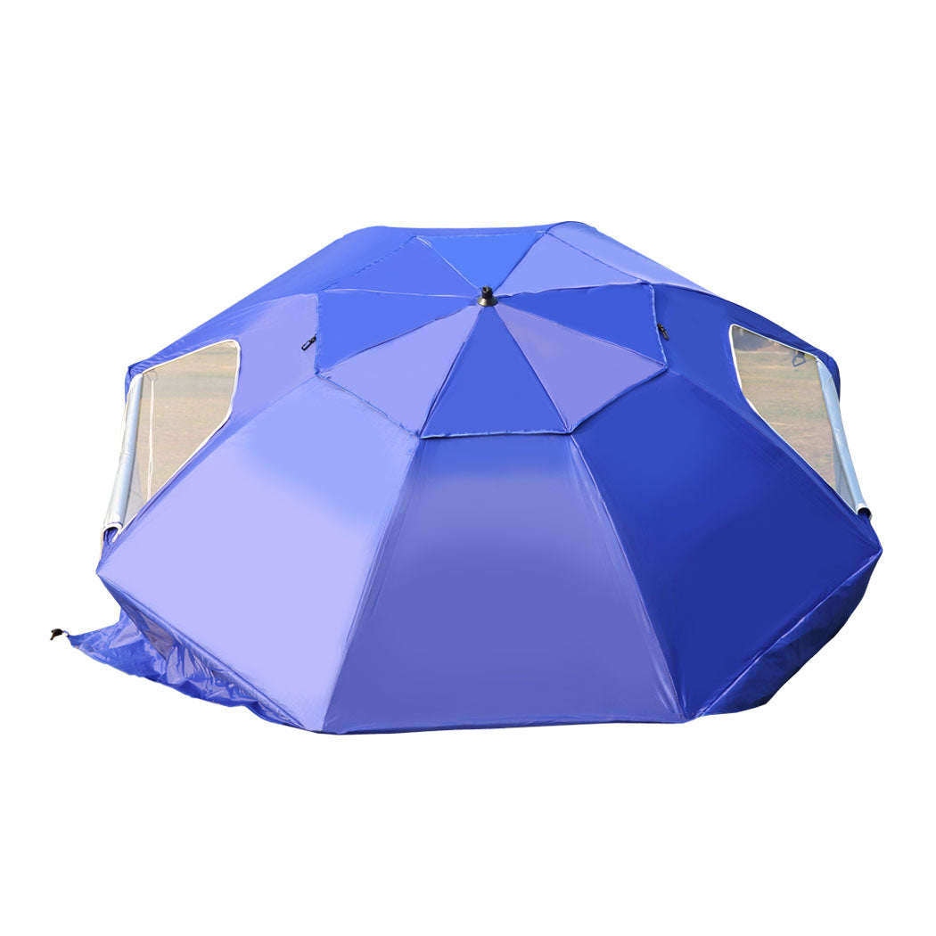 Beach Umbrella Outdoor Umbrellas Blue 2.13M