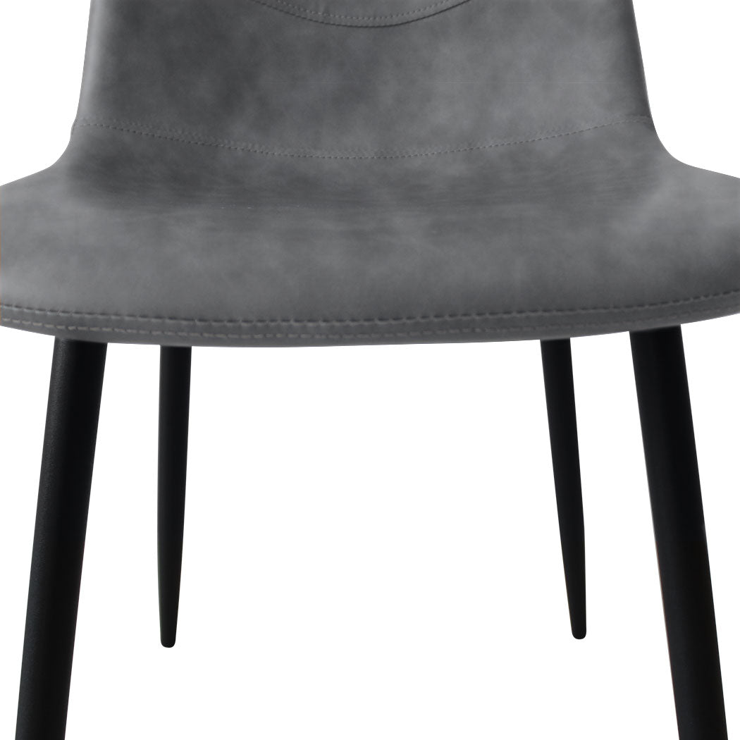 Elegant 8x Dining Chairs Kitchen Eames  Easy Assembly Classic