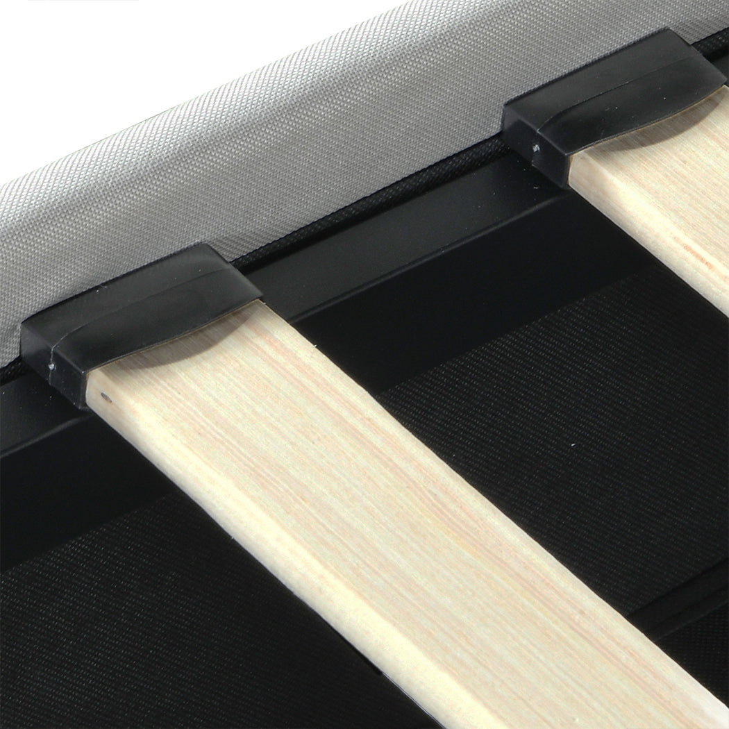 Queen Bed Frame With RGB LED And 4 Storage Drawers USB