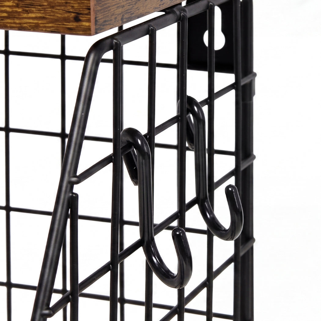 Stackable Wall Mount Kitchen Storage Basket | Simpledeals