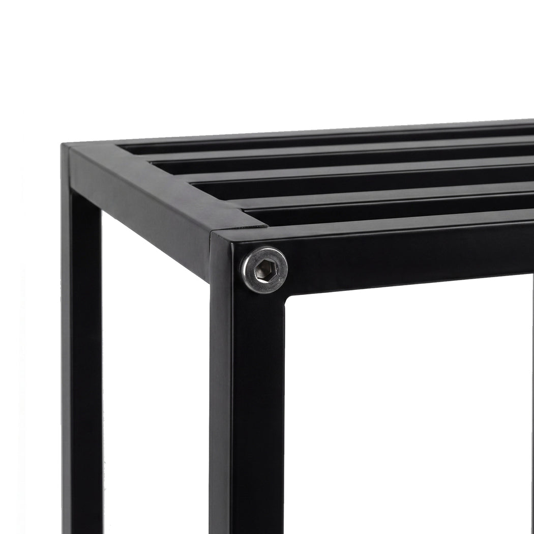 Metal Plant Stand 2 Tier 76cm Indoor Corner Shelf | Simplede