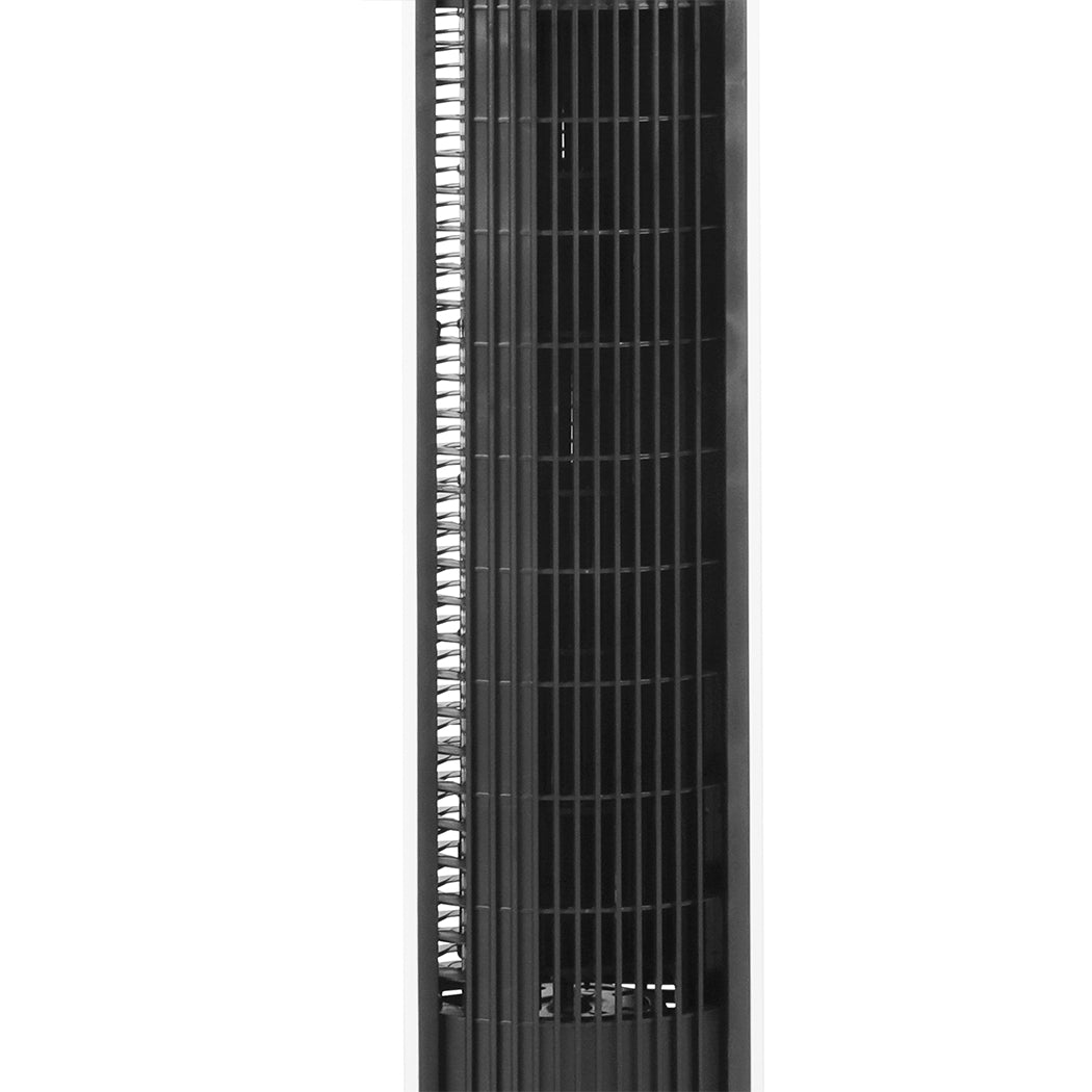 Tower Fan Portable Oscillating White | Remote Control Led