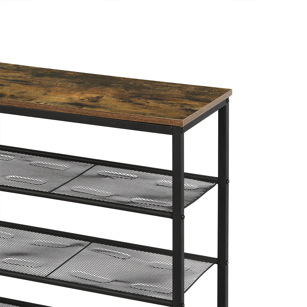 Functional 5-Tier Shoe Rack Storage Cabinet 100cm Wide  Comfortable, id11&12
