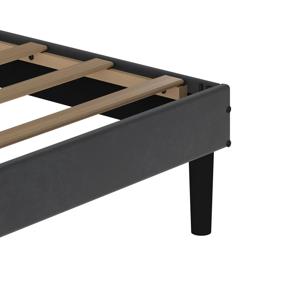 Double Bed Frame Adjustable Headboard 190x139.5x113cm