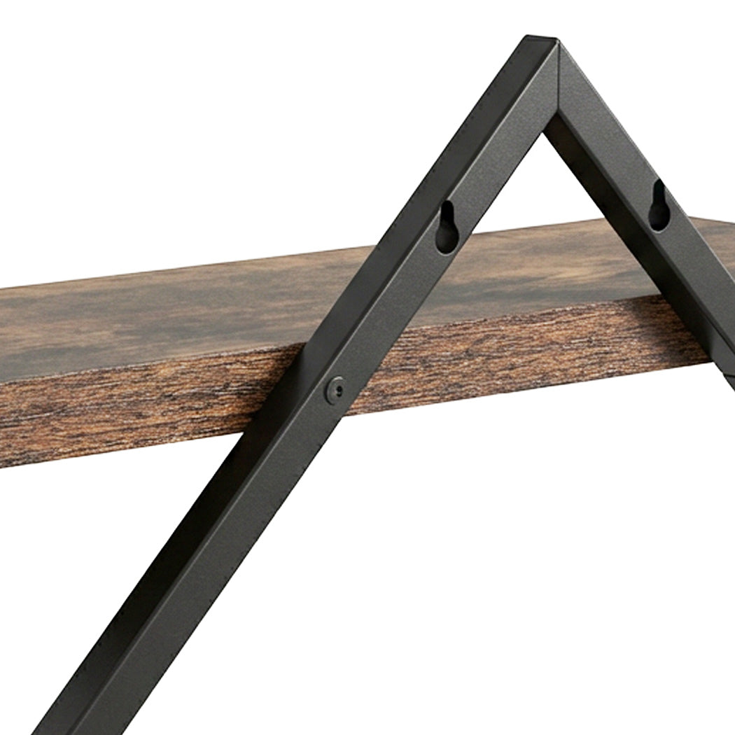 Floating Wall Shelf 2 Tier Industrial Bookshelf | Simpledeal
