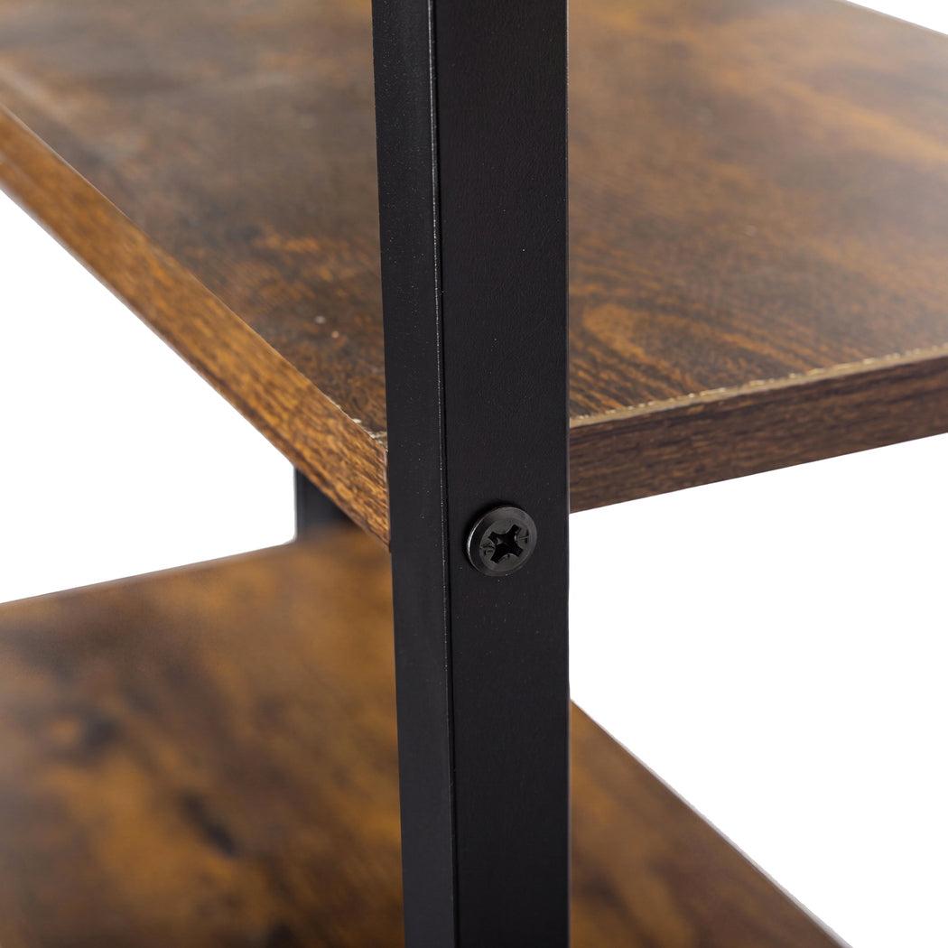 6 Tier Bookshelf Storage Cabinet Adjustable Shelves | Simple
