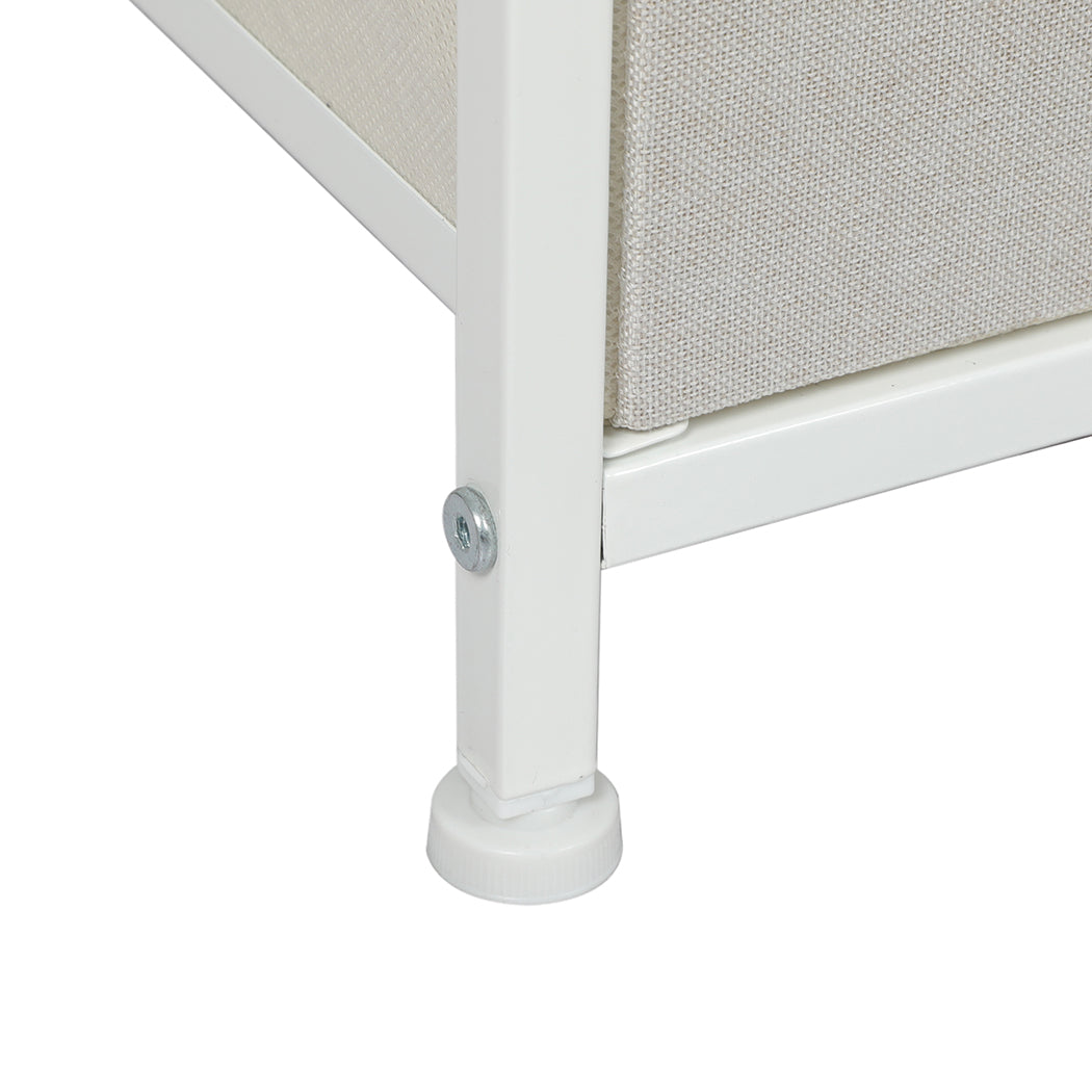 Beige Storage Cabinet Tower 80x30x63cm