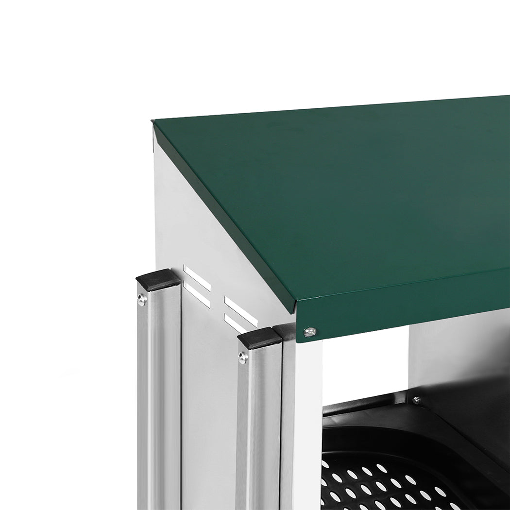 Chicken Coop Hutch Green 80x52x78.5cm