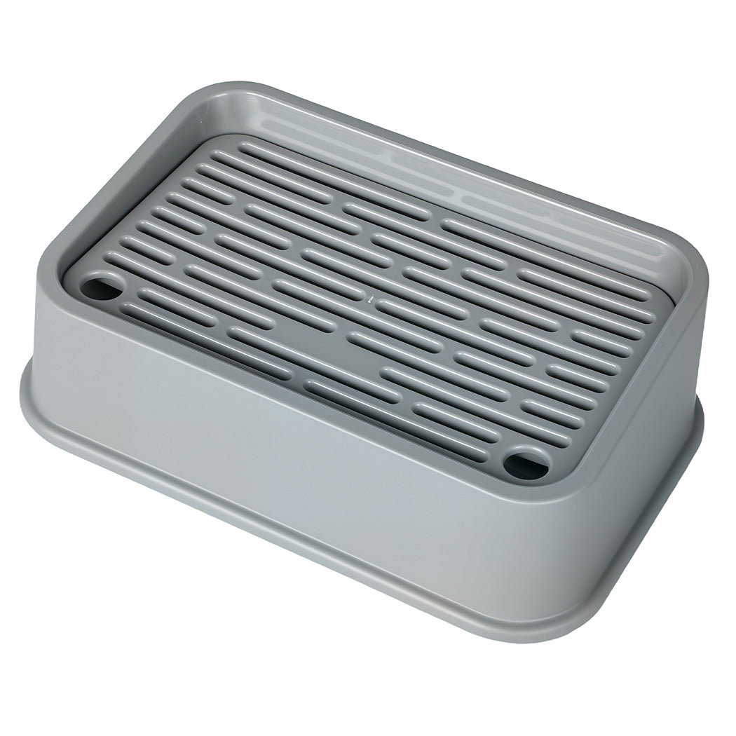 Stainless Steel Large Cat Litter Box 60x40x31.5cm