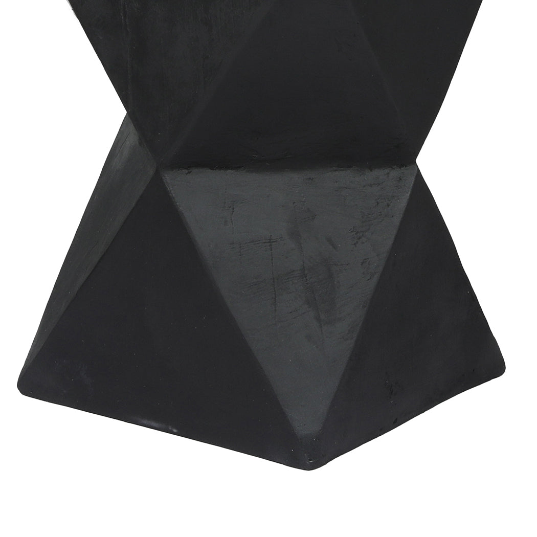 Terrazzo Side Table Black 31x31x45cm