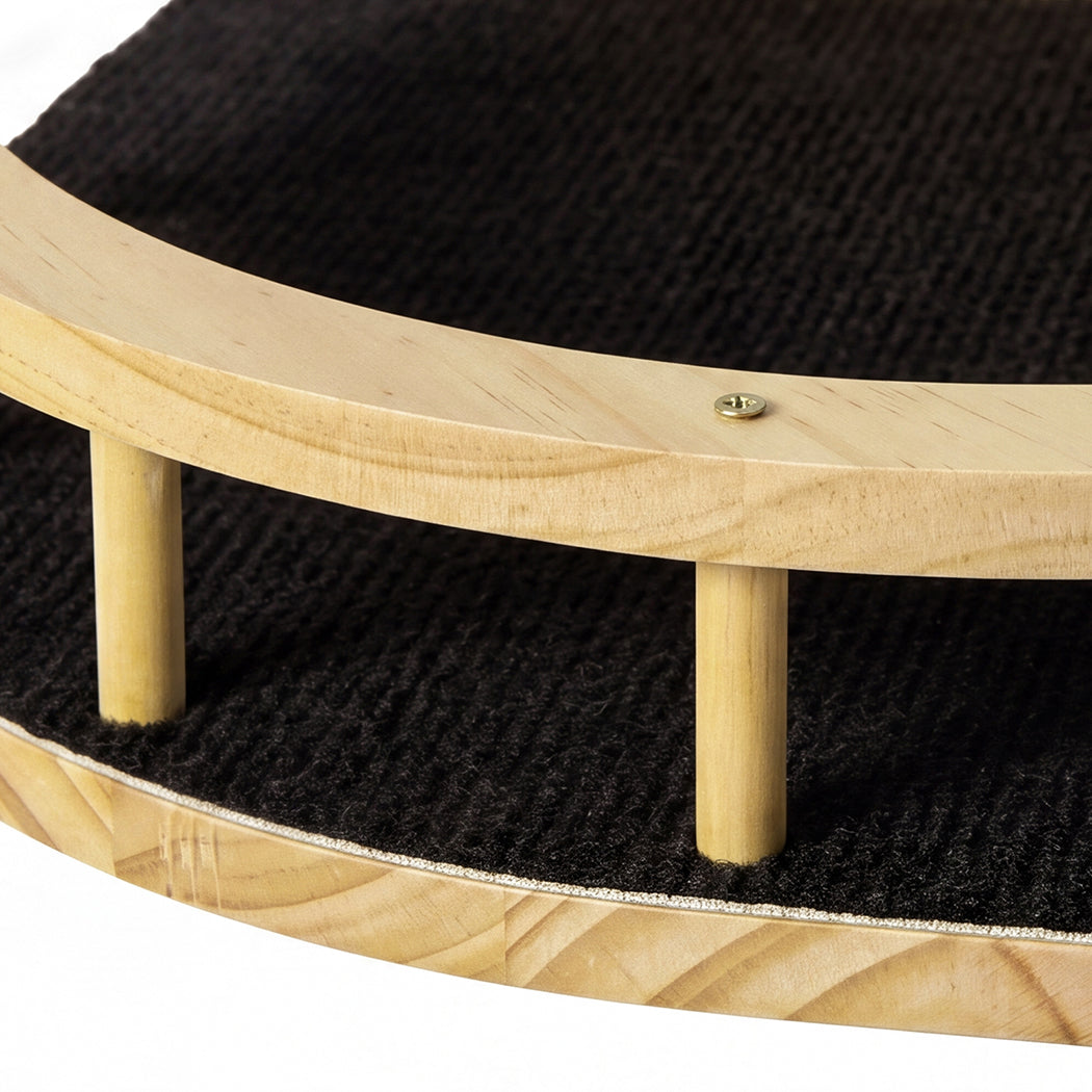 Corner Cat Shelf Natural Wood 22.5x19.3x1.8cm